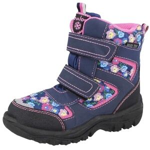 Baby girl Snow / winter boots by Galop with floral print Size 7